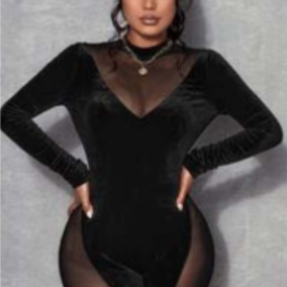 Sheer Mesh Romper